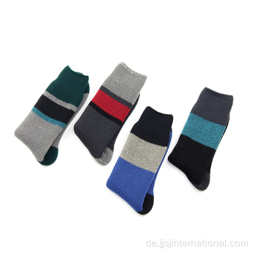 Herren Patchwork Fleece Thermal Socken